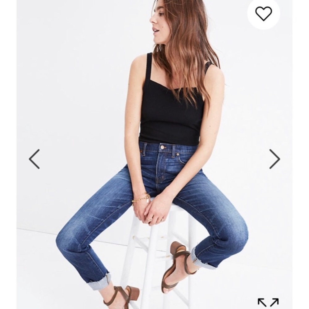 Madewell slim boy jean size 24, cropped 26” inseam
